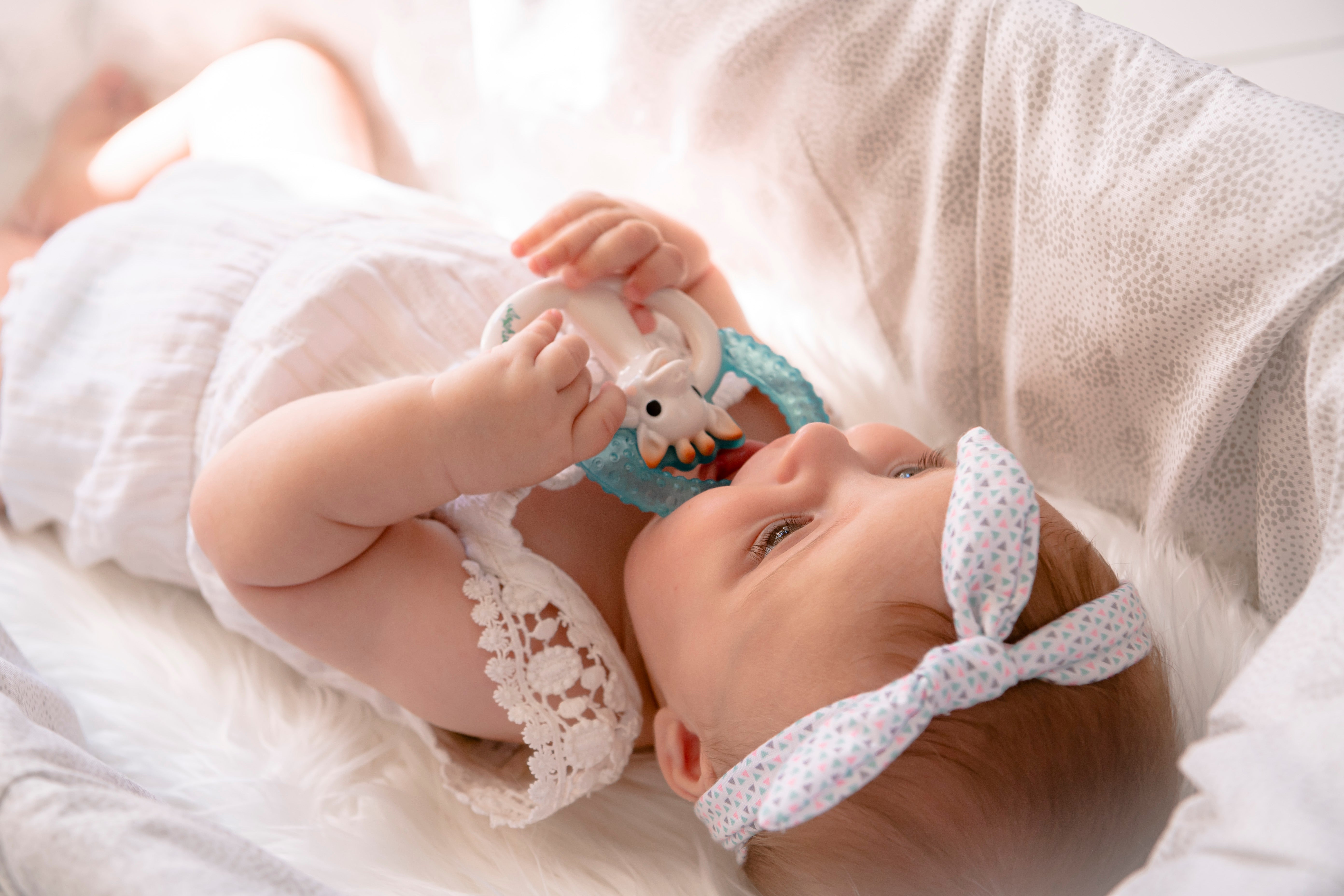 Cooling teething ring