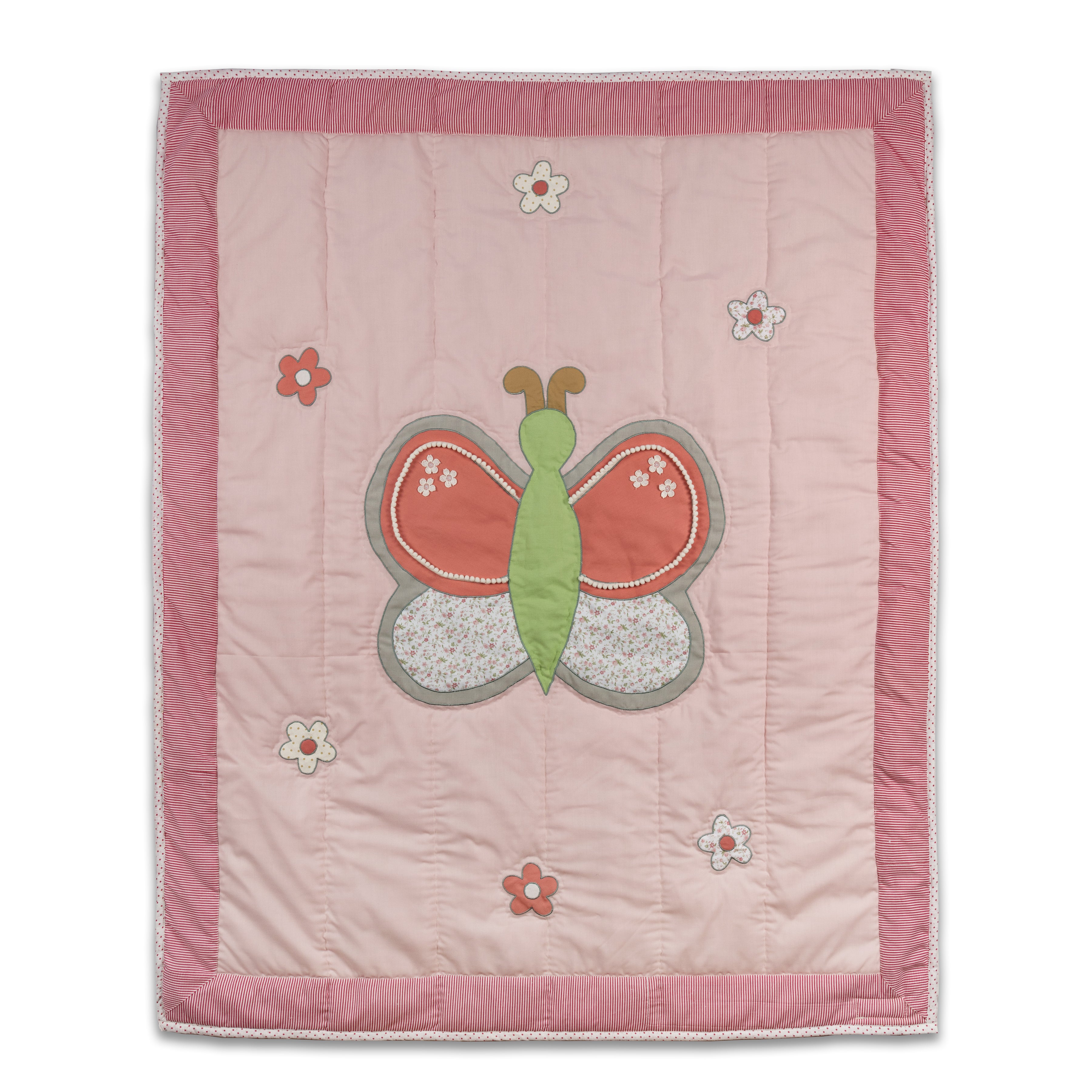 BUTTERFLY GARDEN BABY QUILT