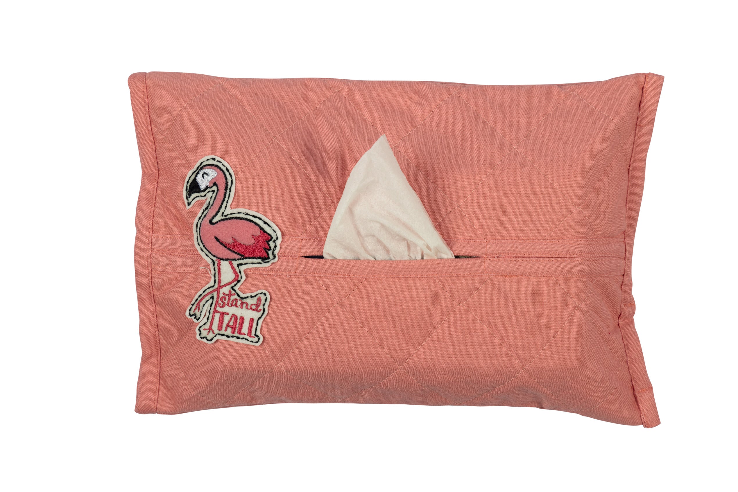 FLAMINGO TISSUE BOX COVER
