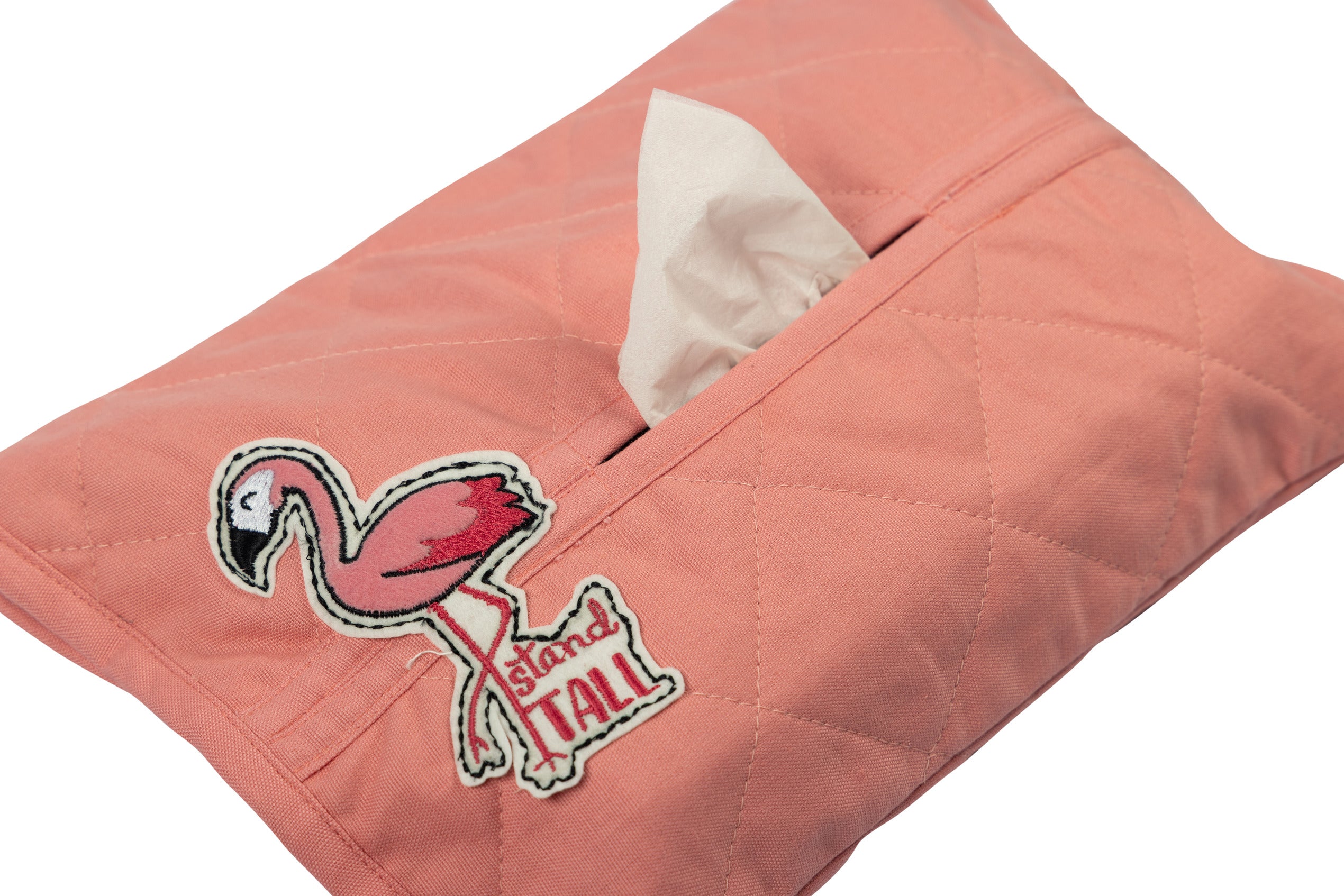 FLAMINGO TISSUE BOX COVER