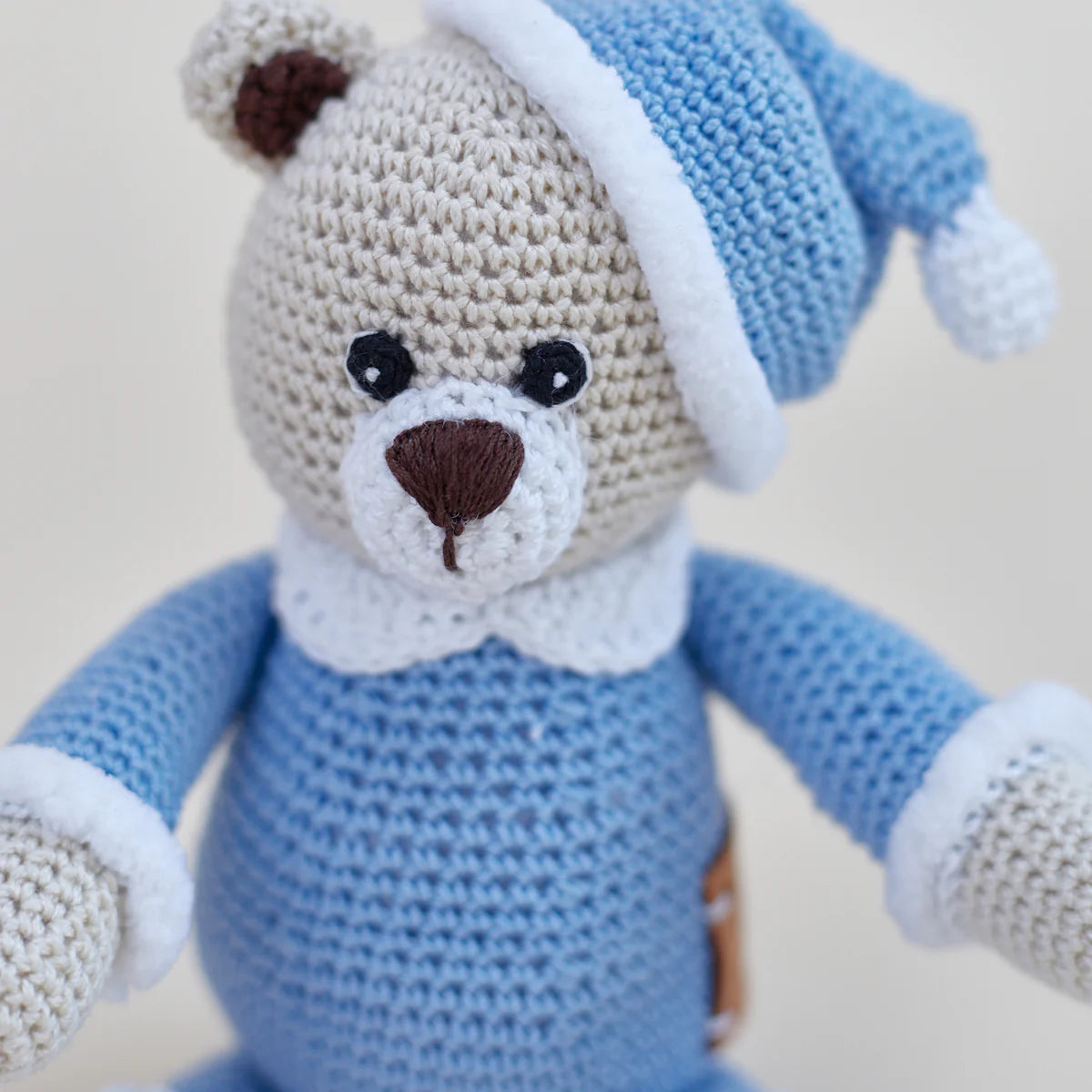 Bozo The Blue Teddy Crochet Toy