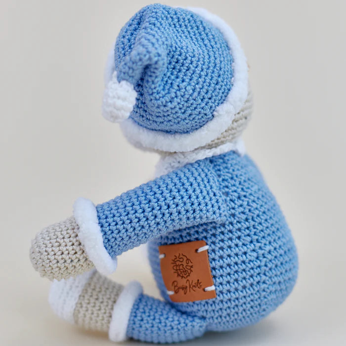 Bozo The Blue Teddy Crochet Toy