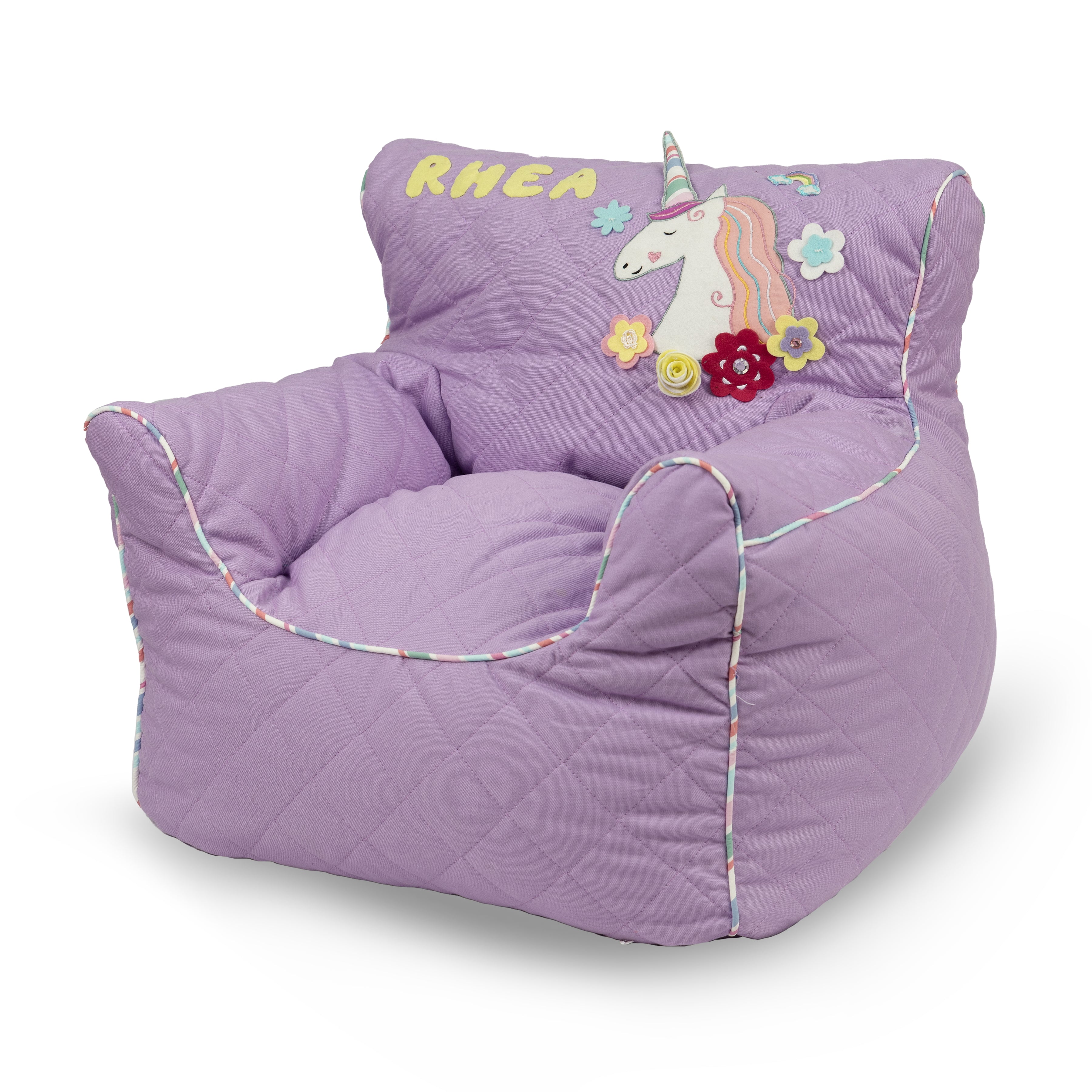 Unicorn Lavender Quilted - BeanChair Cover