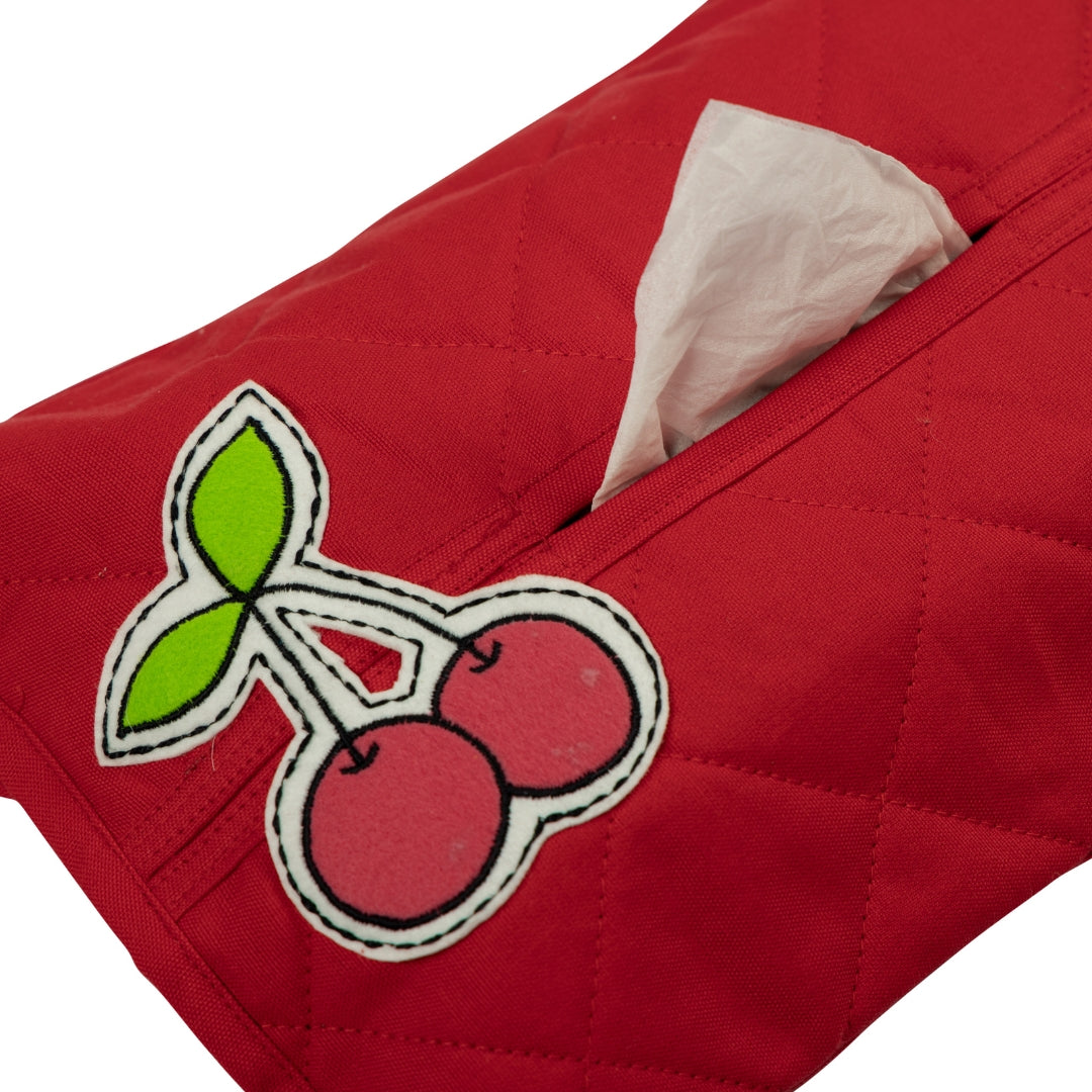 CHERRY TISSUE BOX COVER
