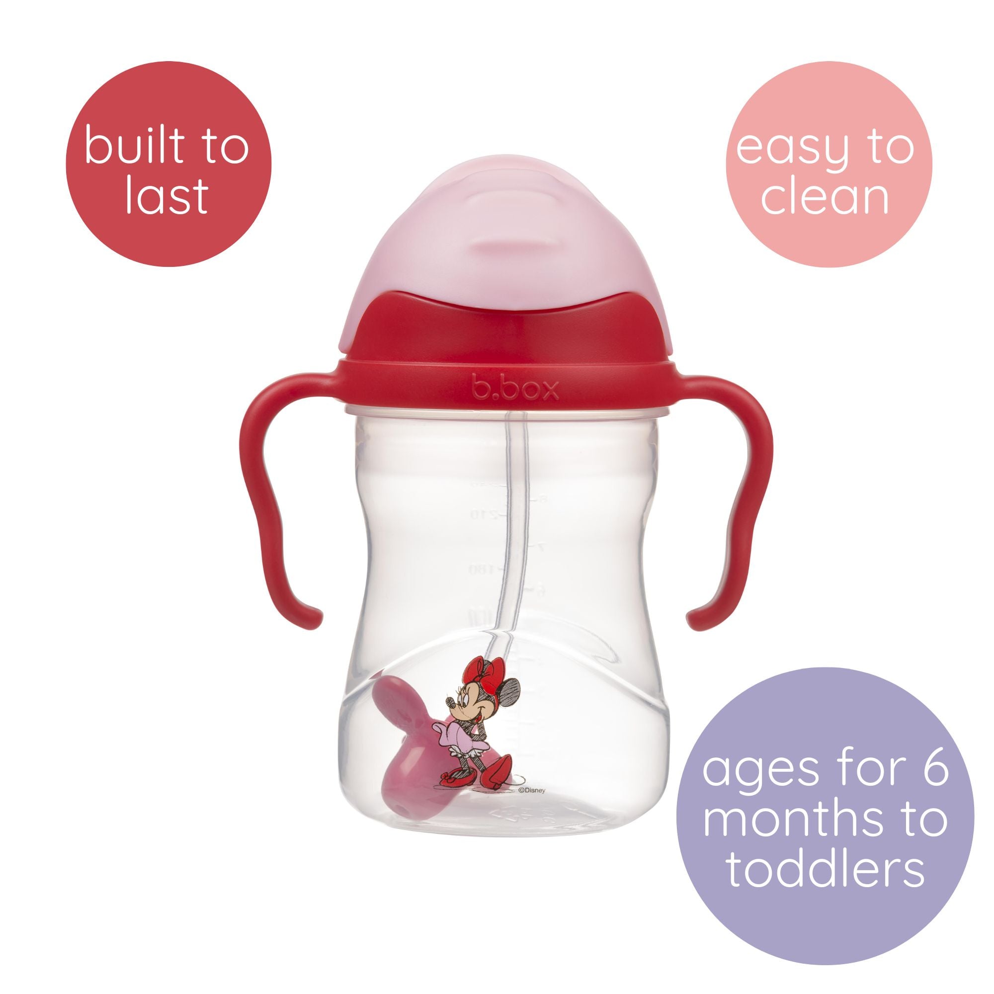 Minnie Mouse - Disney Weighted Straw Sippy Cup - 240ml