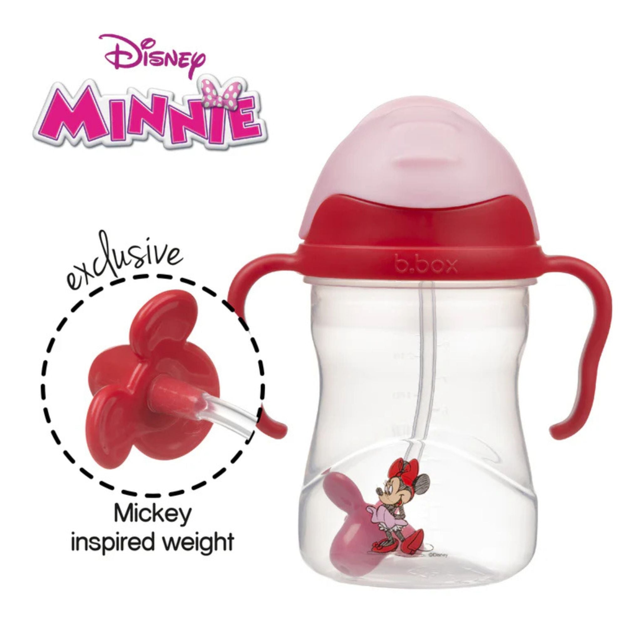Minnie Mouse - Disney Weighted Straw Sippy Cup - 240ml