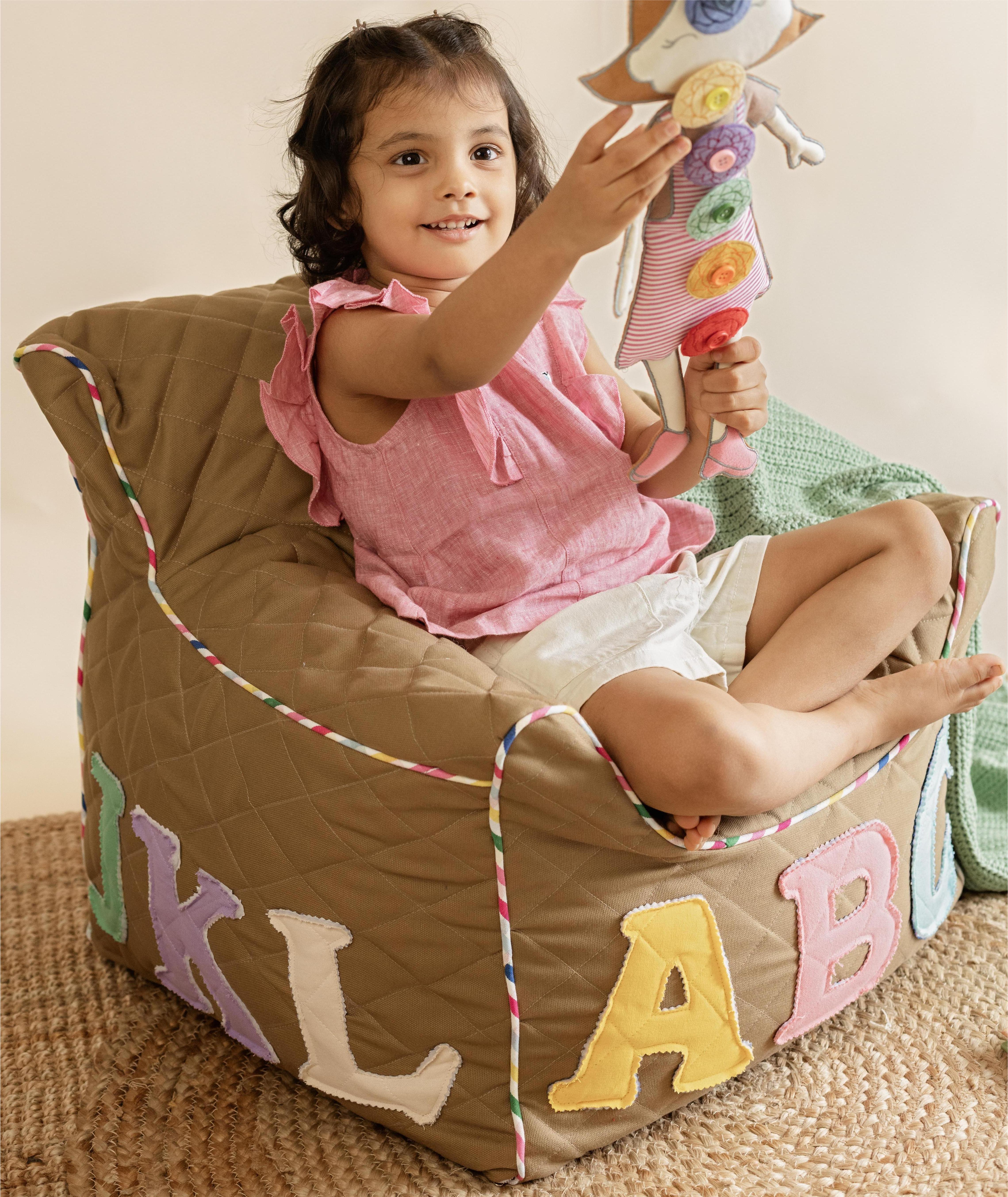 ABC QUILTED - BEAN CHAIR COVER