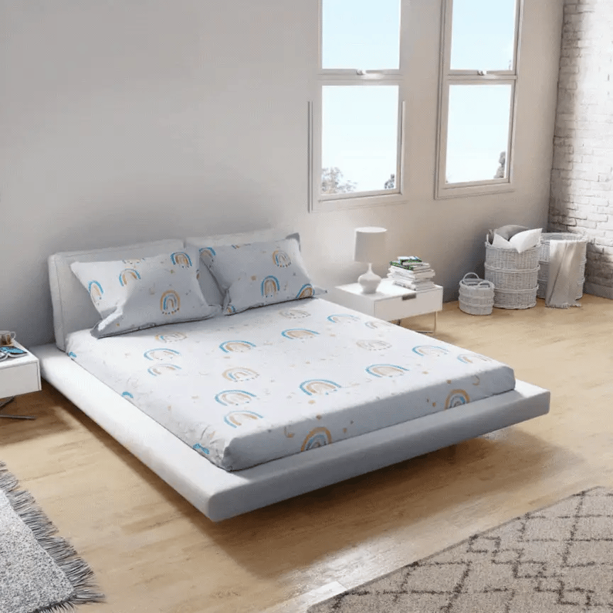 Ooh La Rainbow Bed Sheet - Glow In The Dark Bed Sheet