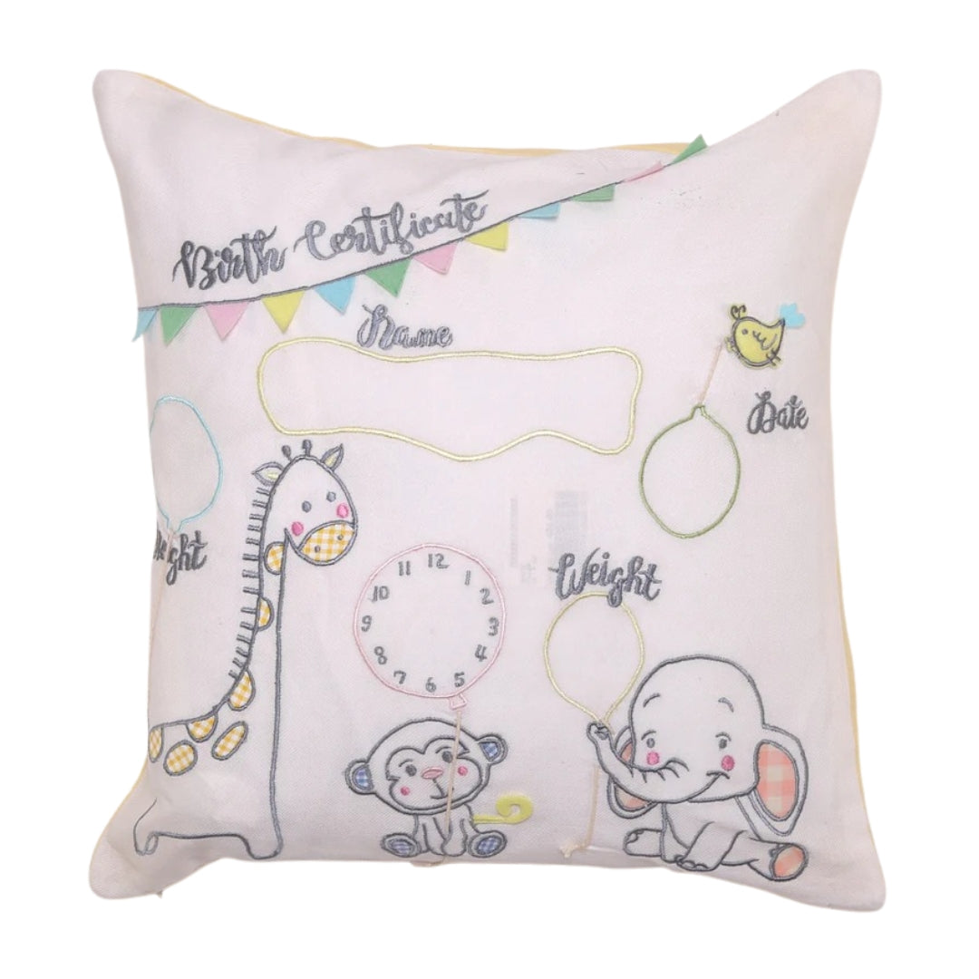 Birth Certificate - Cushion Cover