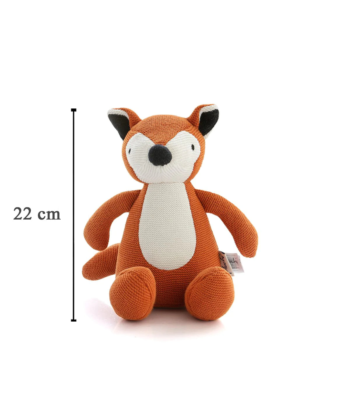 The Timid Fox -Cotton Knitted Stuffed Soft Toy