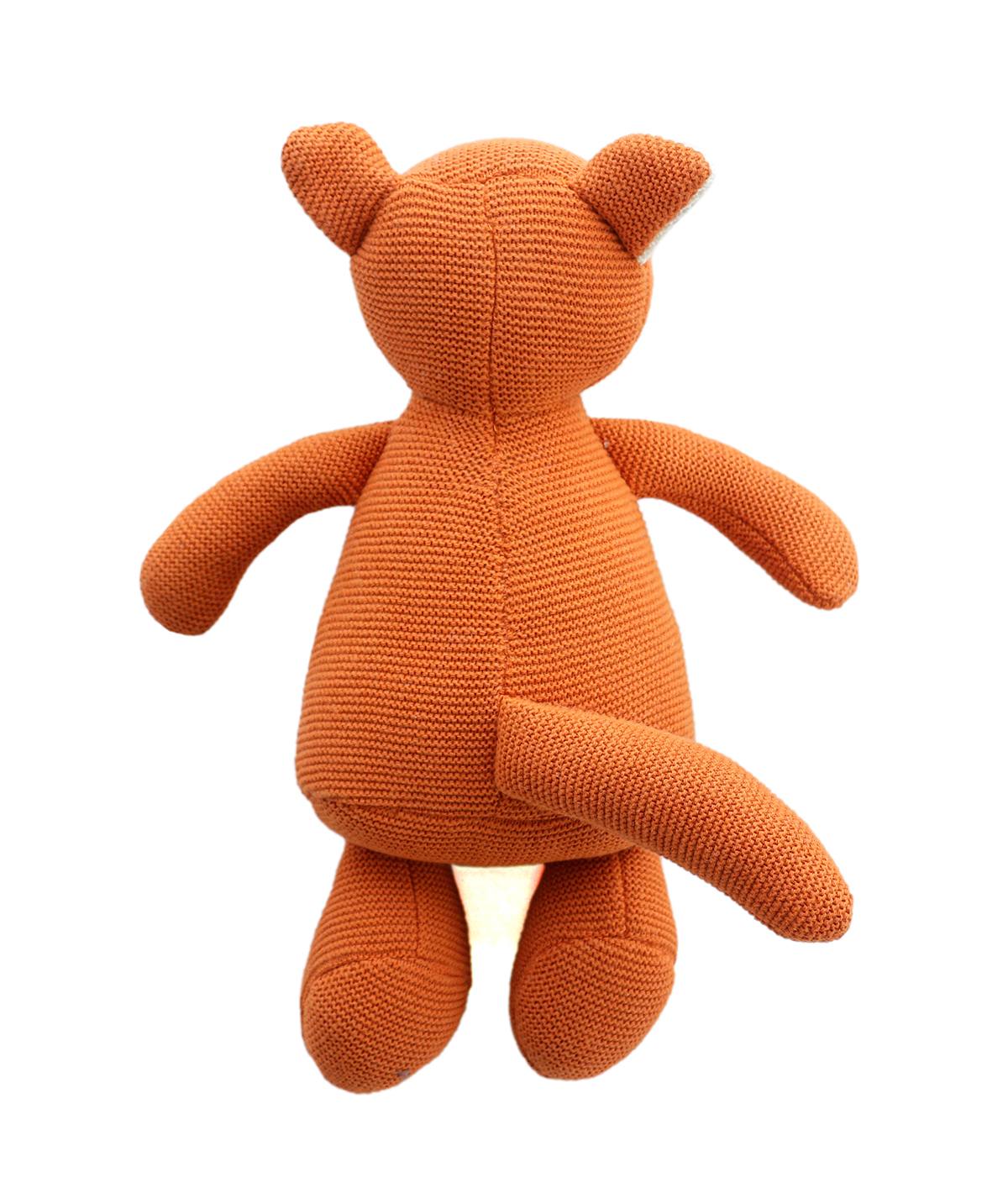 The Timid Fox -Cotton Knitted Stuffed Soft Toy