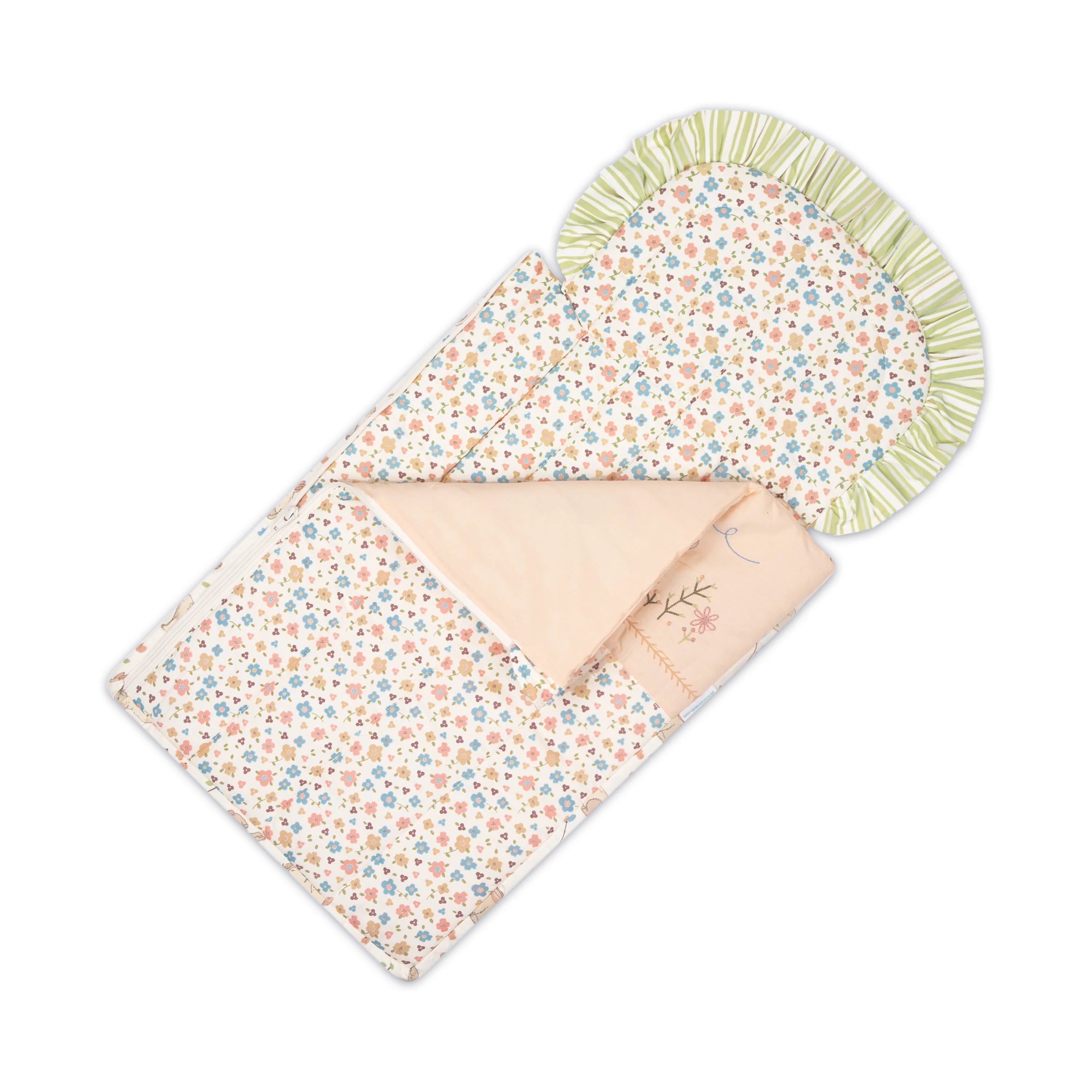 Quilted Nest Bag - Bunny Garden