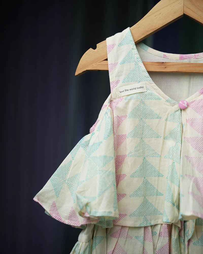 Pitter patter Girls Sleeveless Co-ord Set