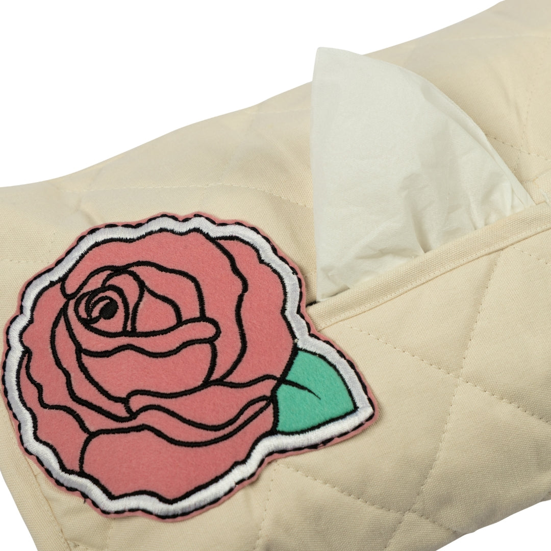 ROSE TISSUE BOX COVER