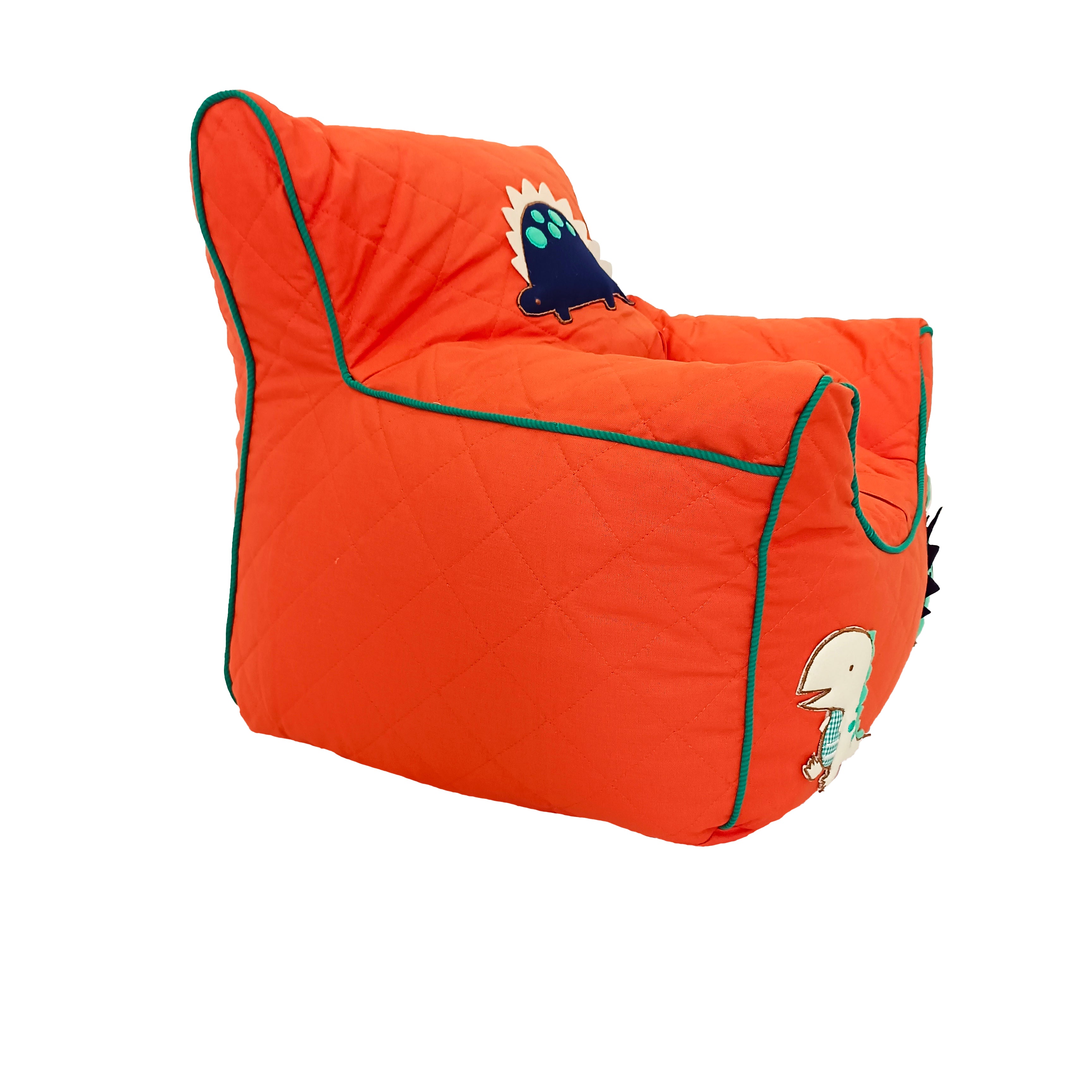 Dino Orange Quilted - BeanChair Cover