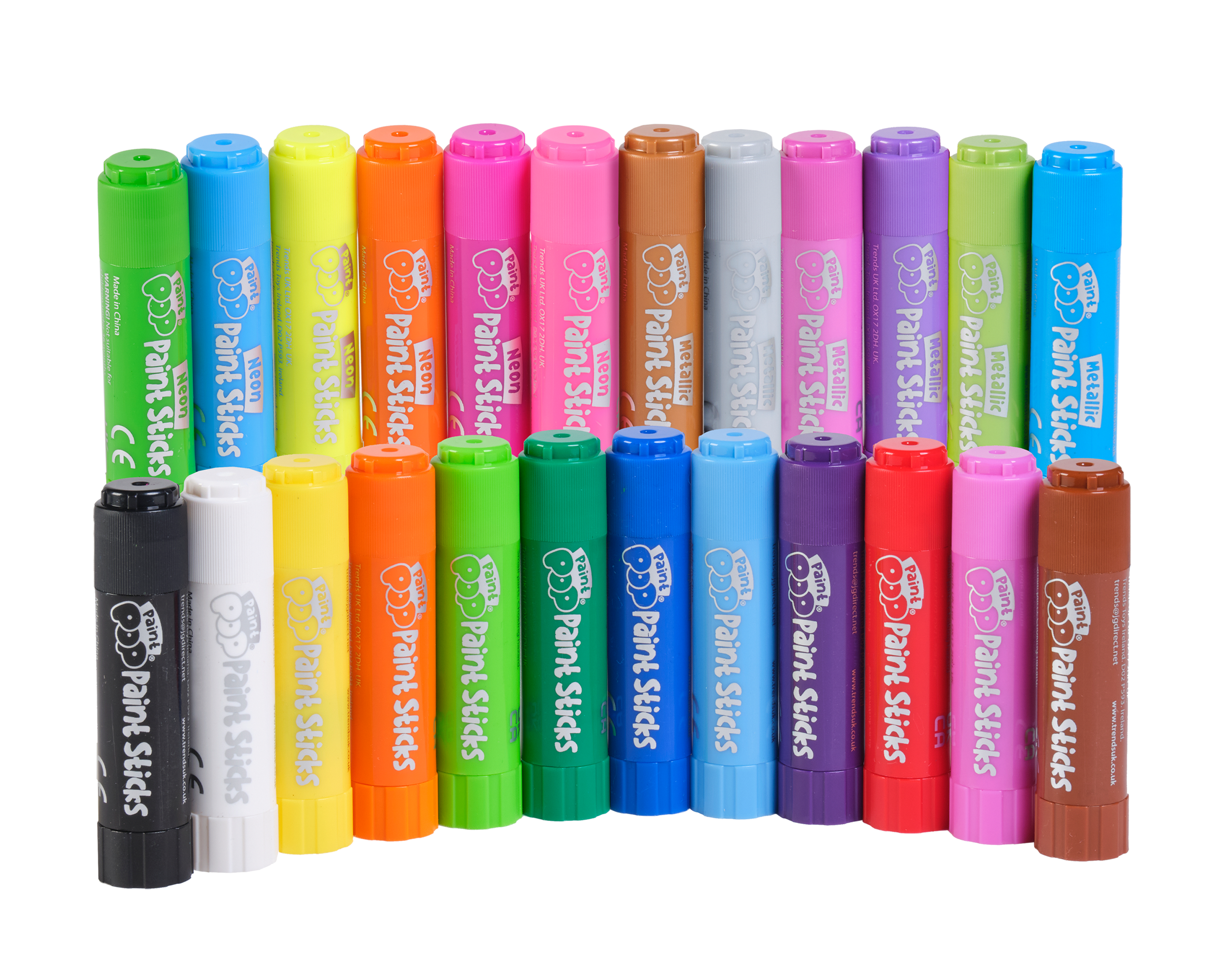 Paint Pop 24 Pack Assorted Quick Dry Paint Sticks