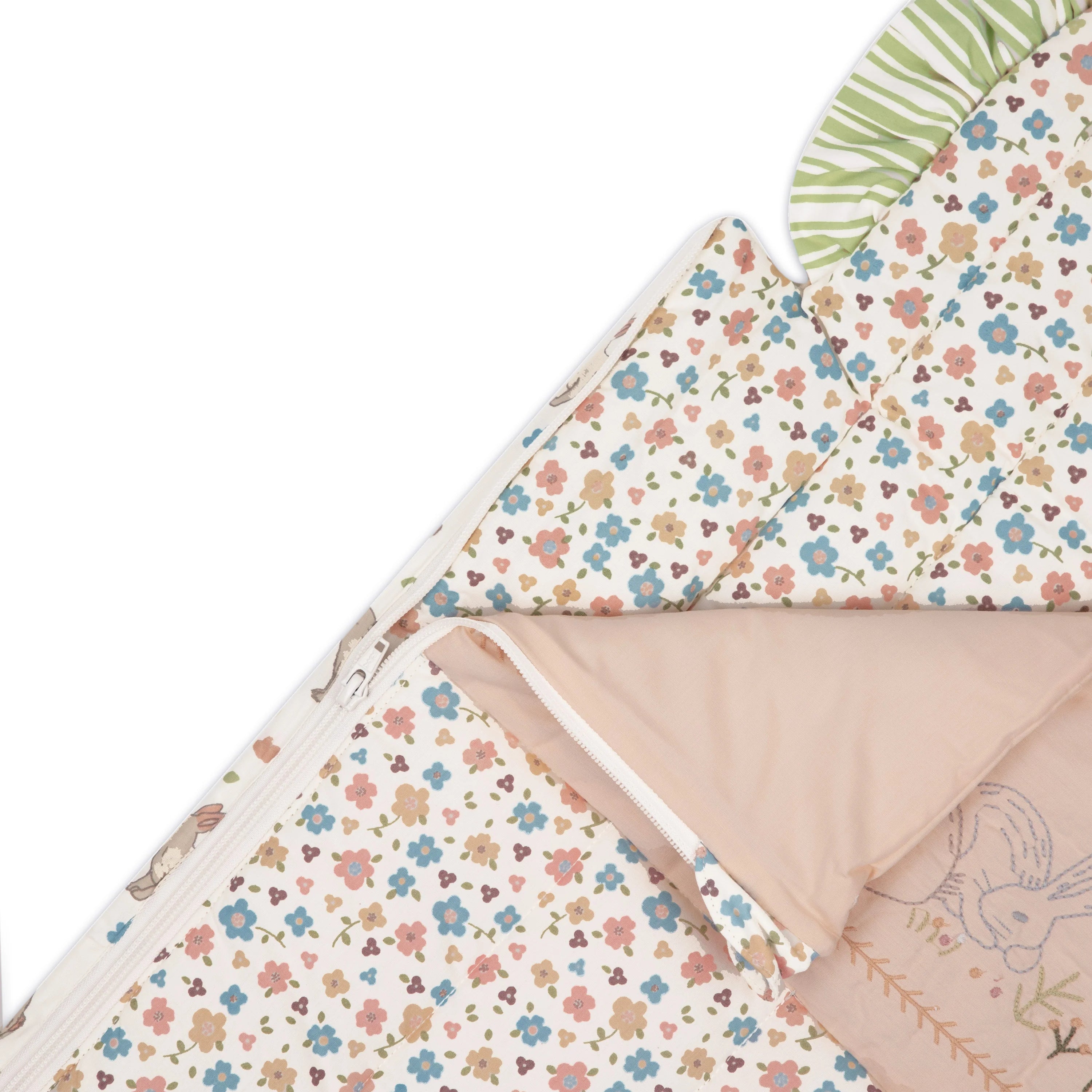 Quilted Nest Bag - Bunny Garden
