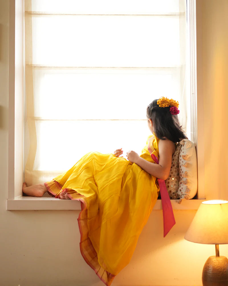 Basant yellow lehenga choli