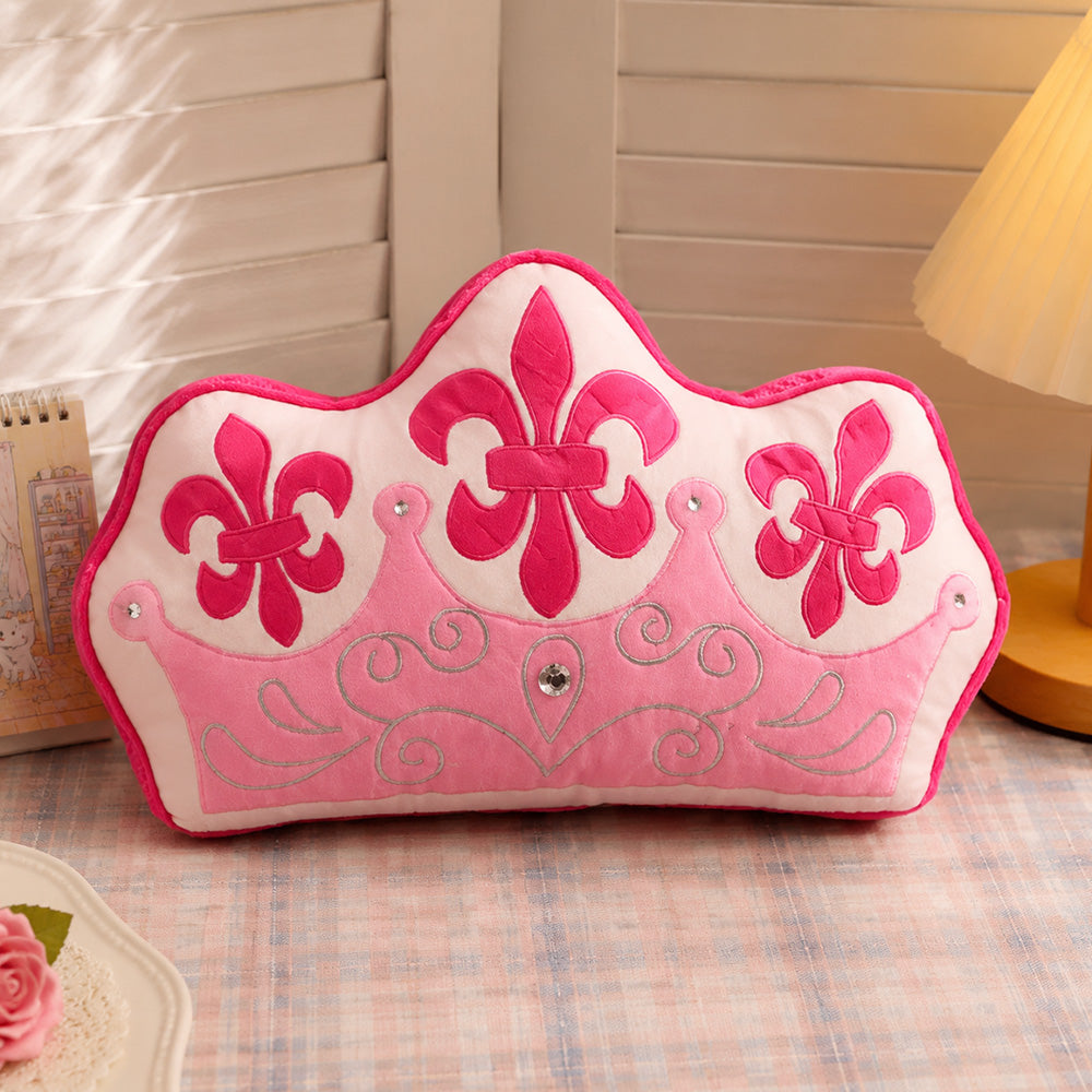 Simply Enchanted - White Collection Crown Shaped Cushion