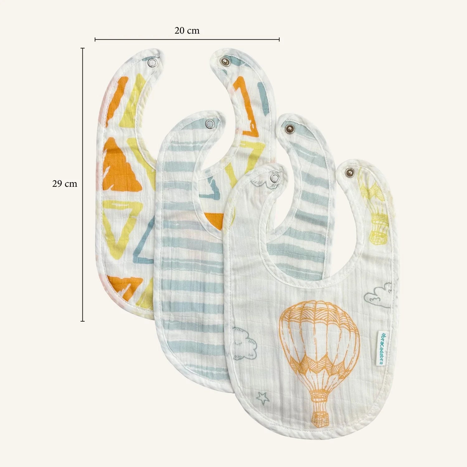 Muslin Bibs Hot Air Balloon