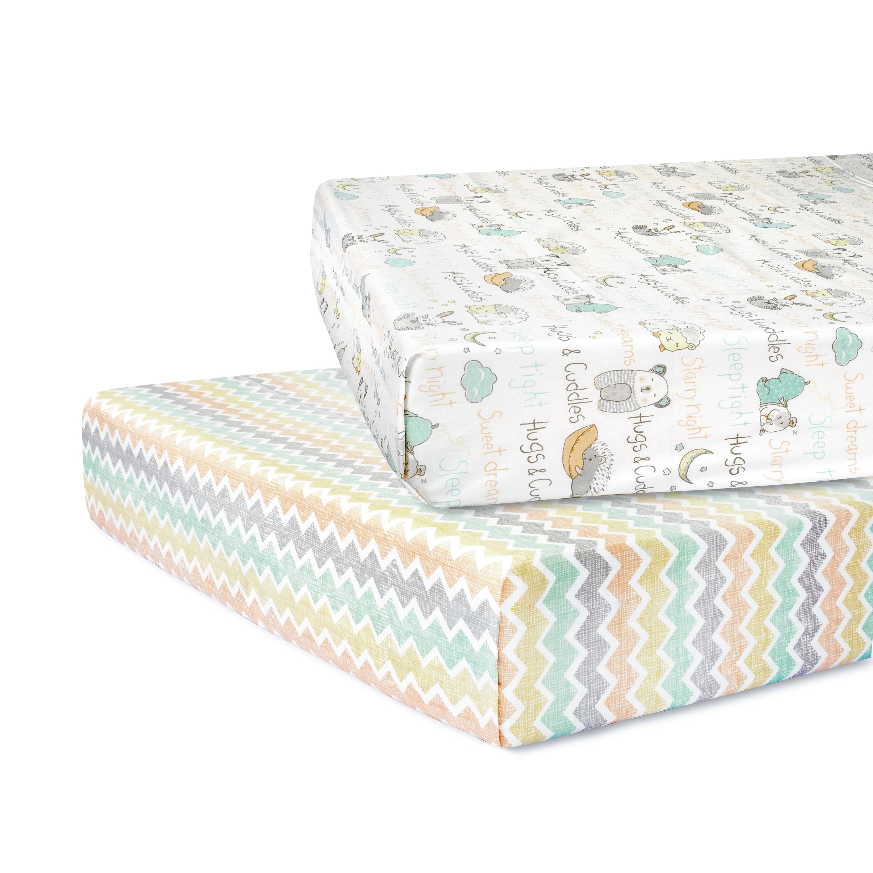 Flat Sheet (Set of 2) Sleepy Friends