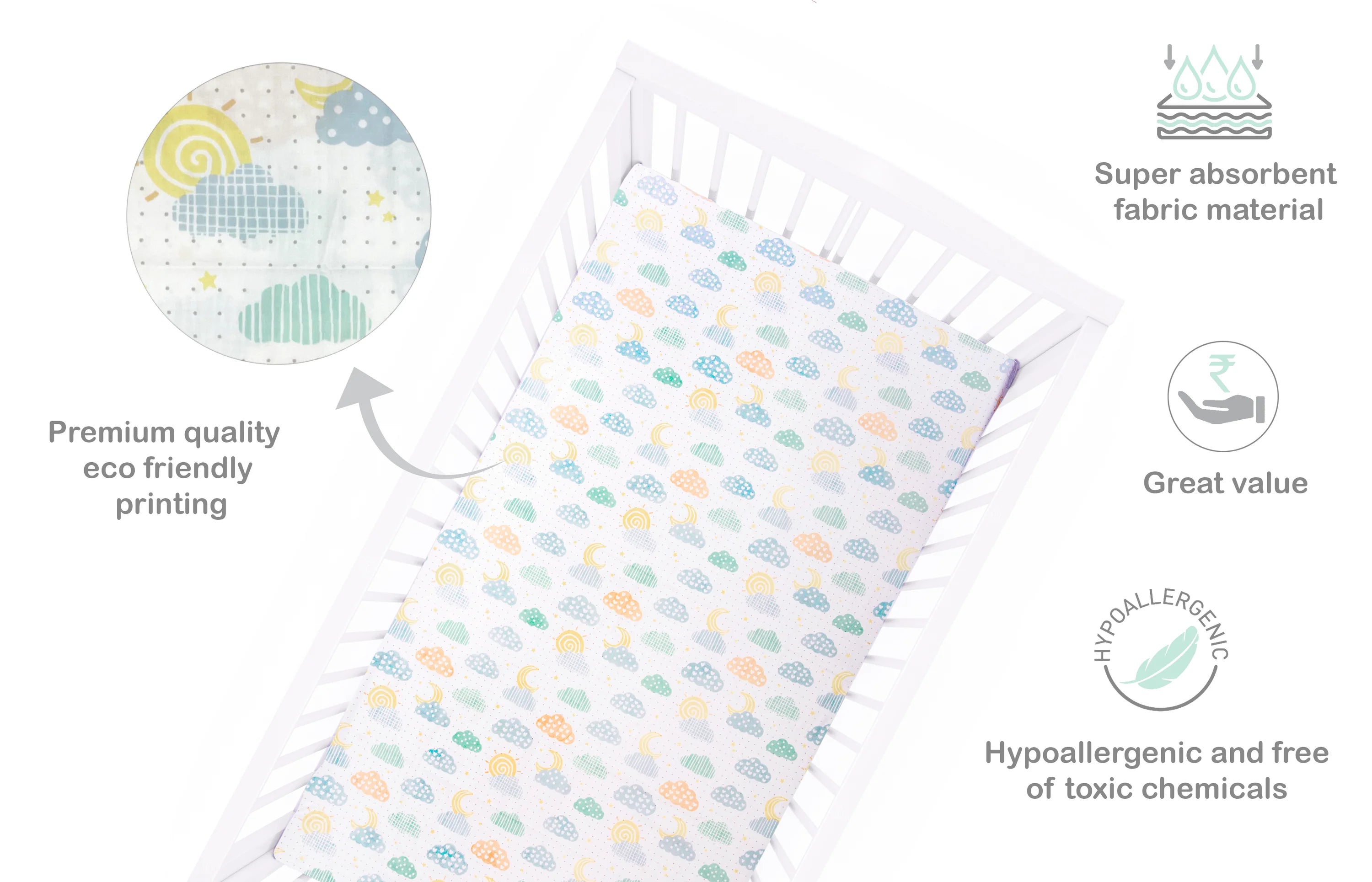 Flat Sheet (Set of 2) Lost in Clouds