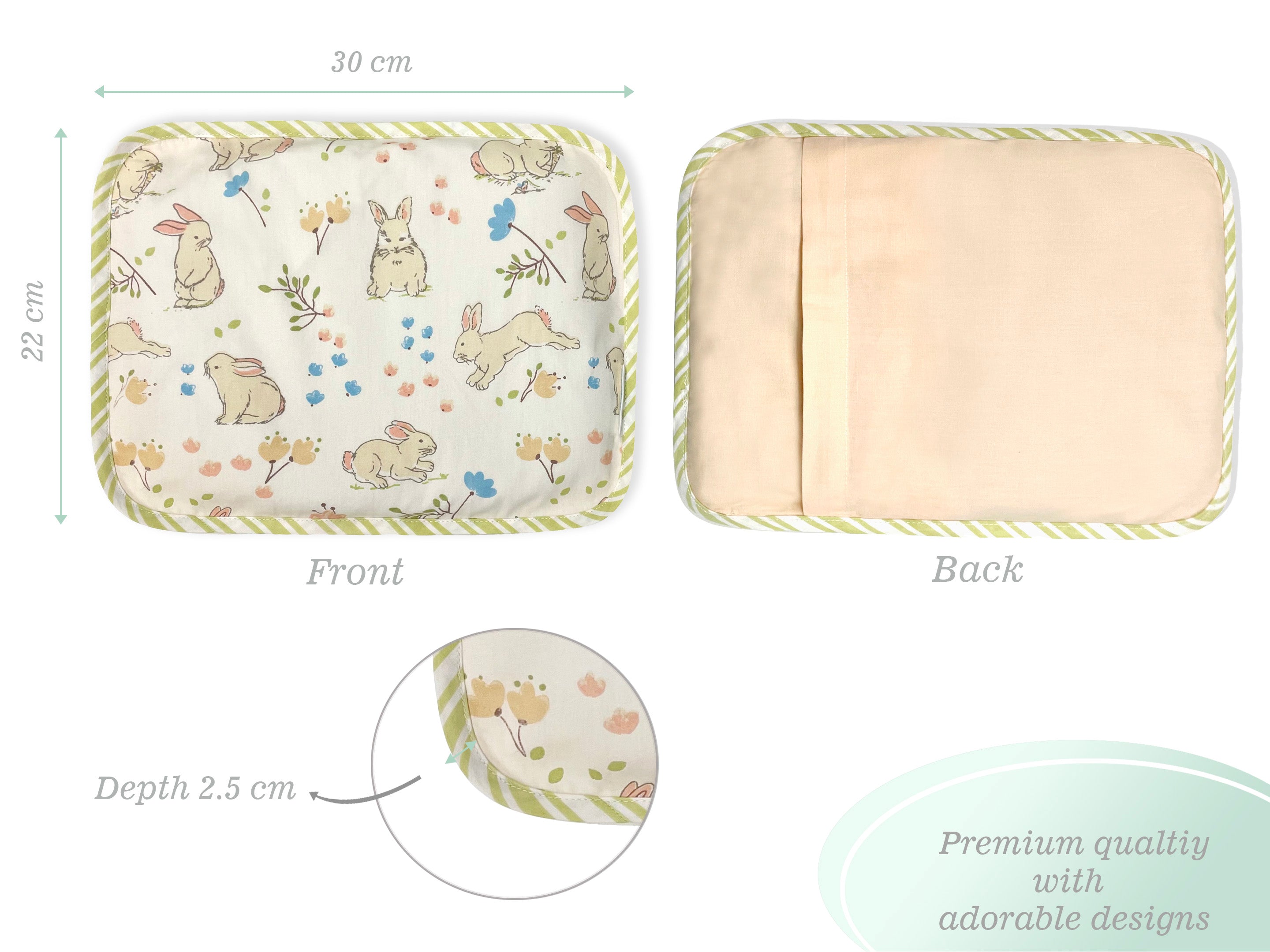 RAI PILLOW BUNNY GARDEN