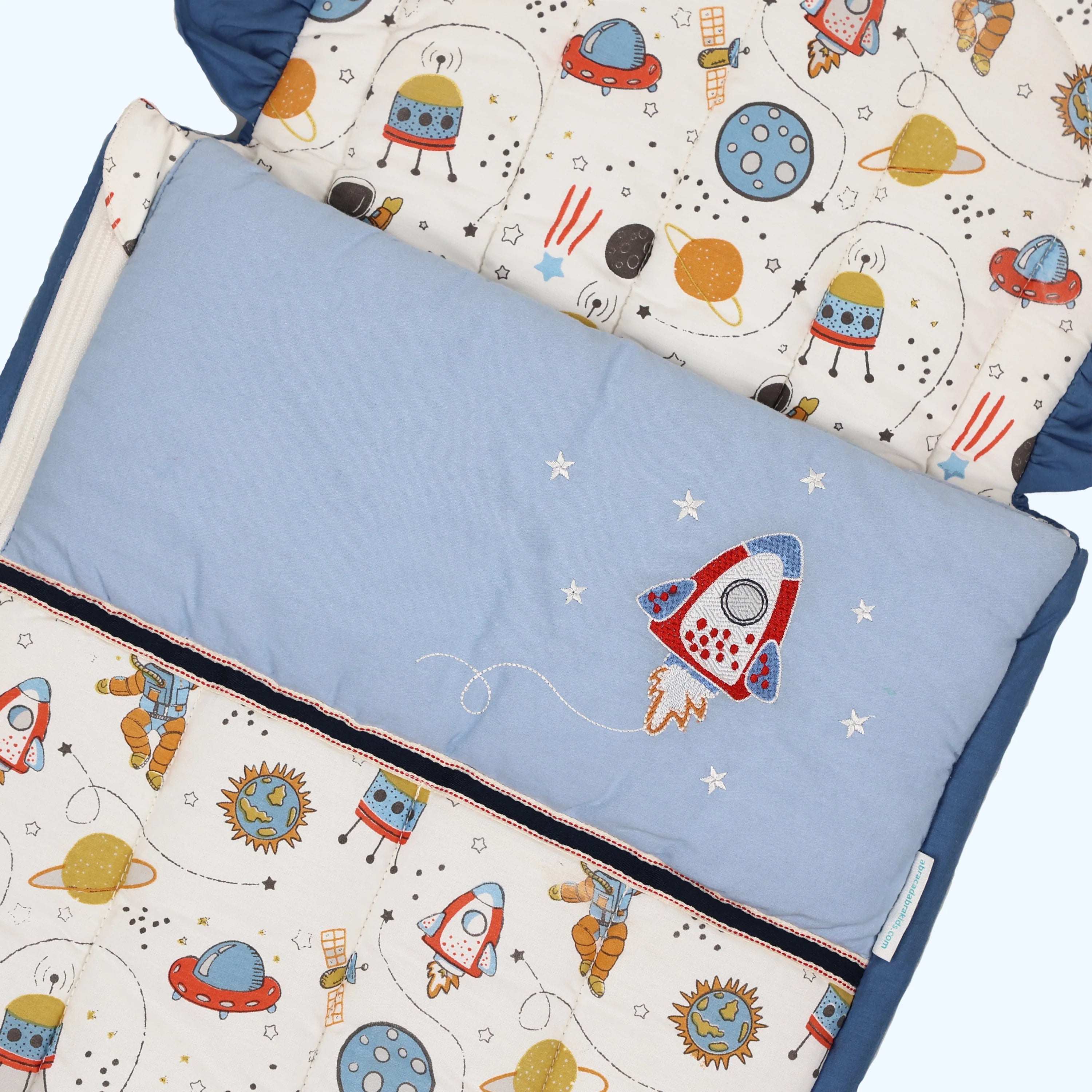 Quilted Nest Bag - Rocketman