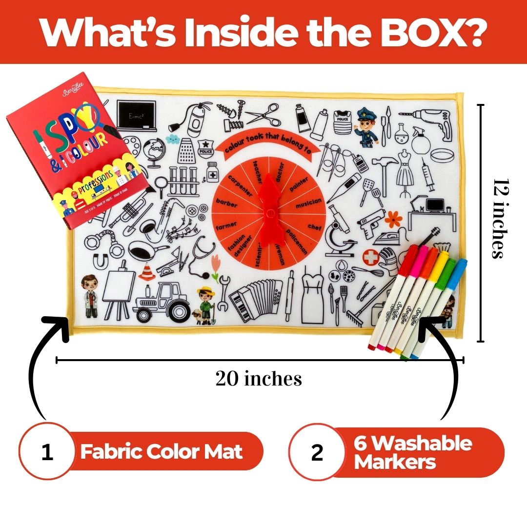 I Spy & I Colour - Professions
