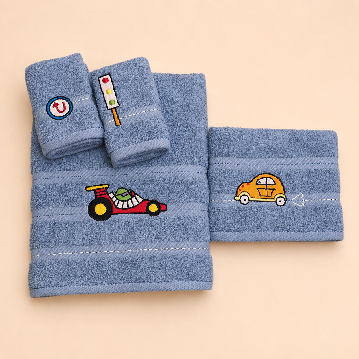 Bath Towel Set - Traffic