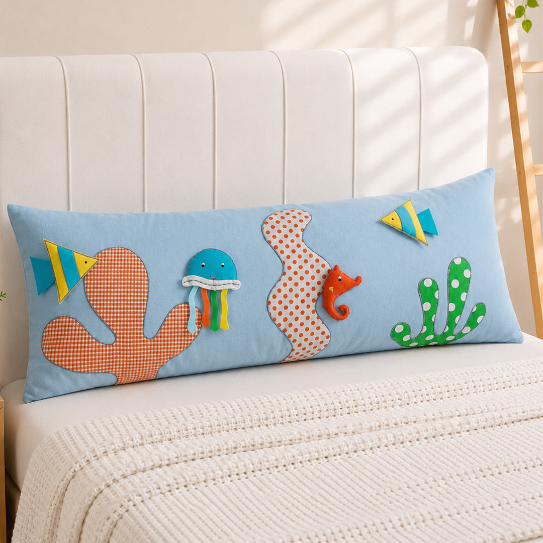 UNDER THE SEA LONG CUSHION COVER WITH POP UPS