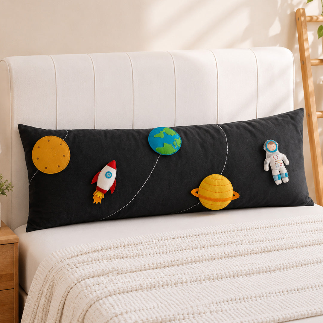 SOLAR SYSTEM LONG CUSHION COVER WITH POP UPS