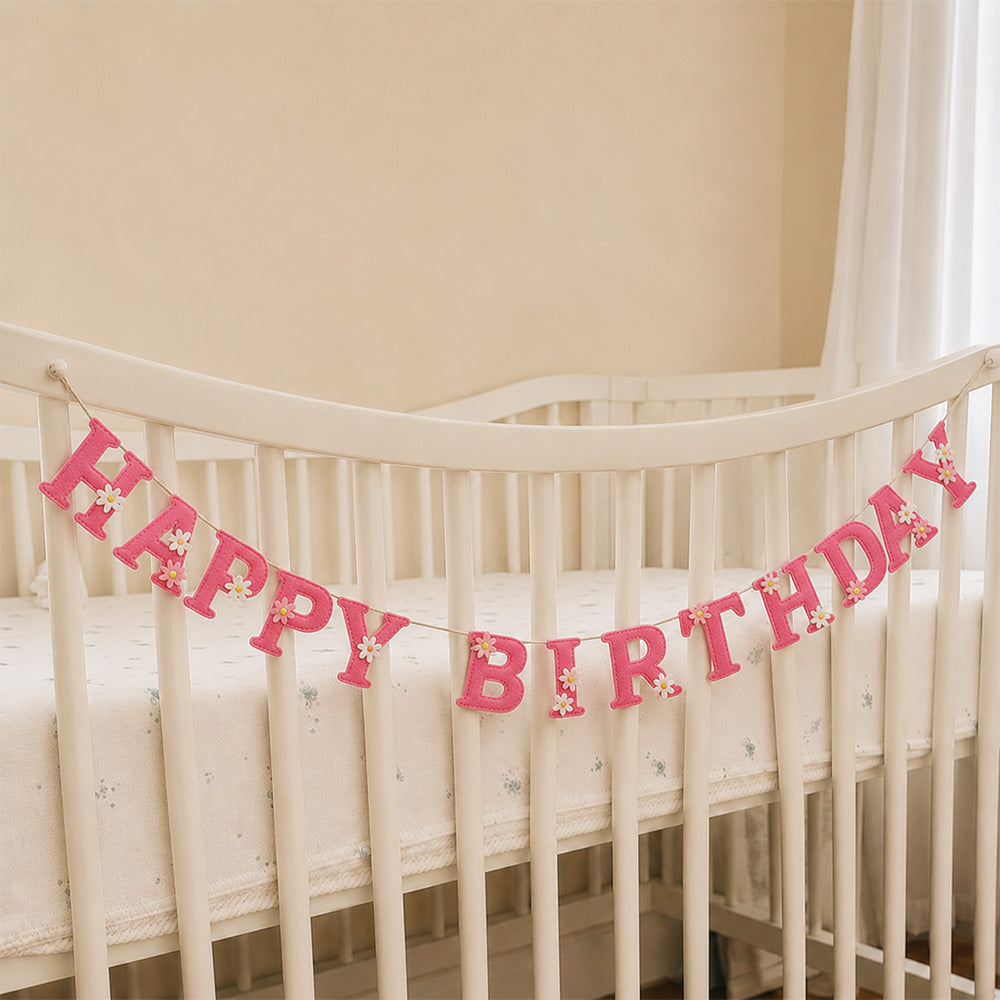 Happy Birthday Pink Bunting