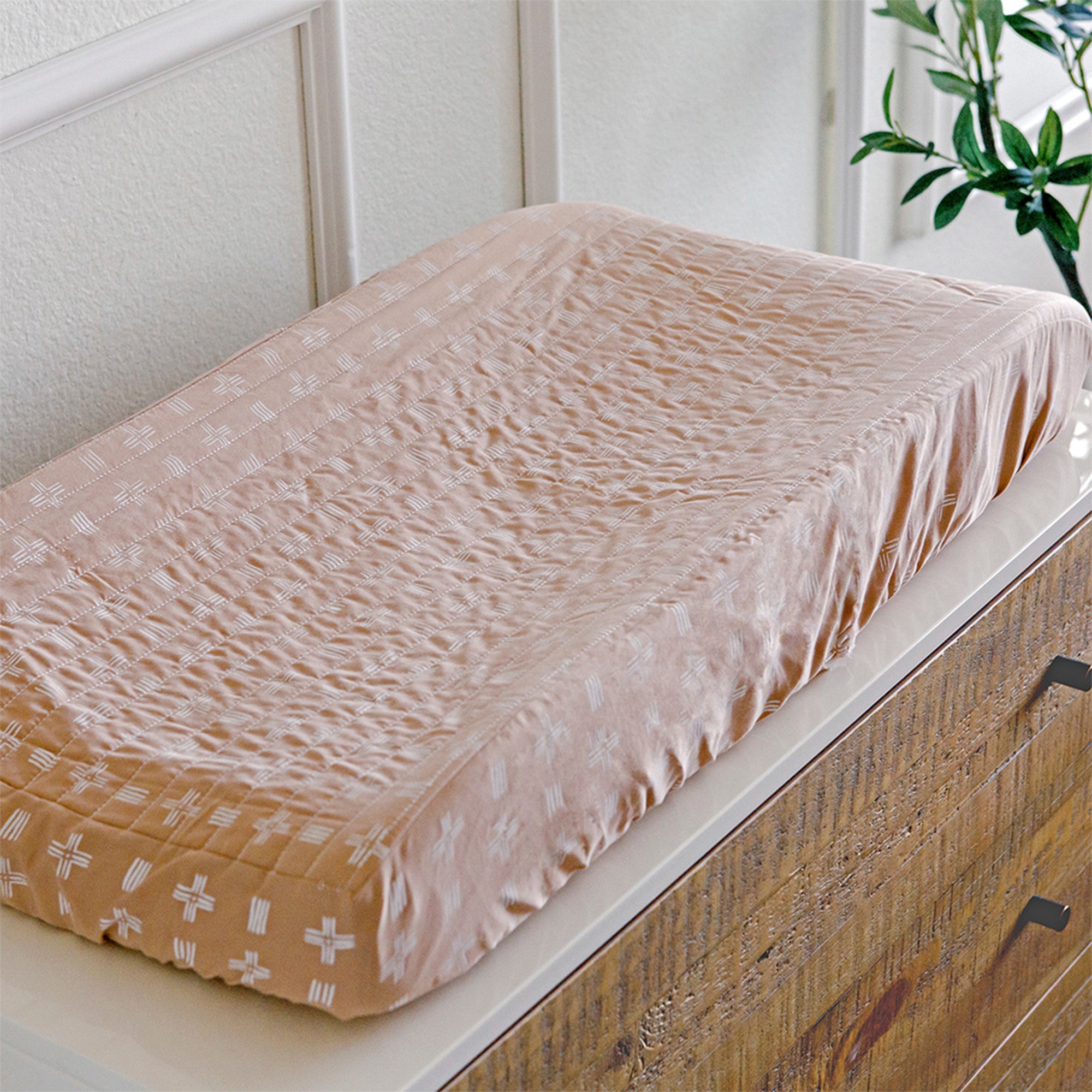 Ezra Quilted Change Pad Cover – Copper Dash