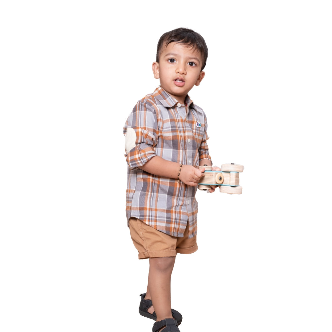 Boys Fall Checked Shirt
