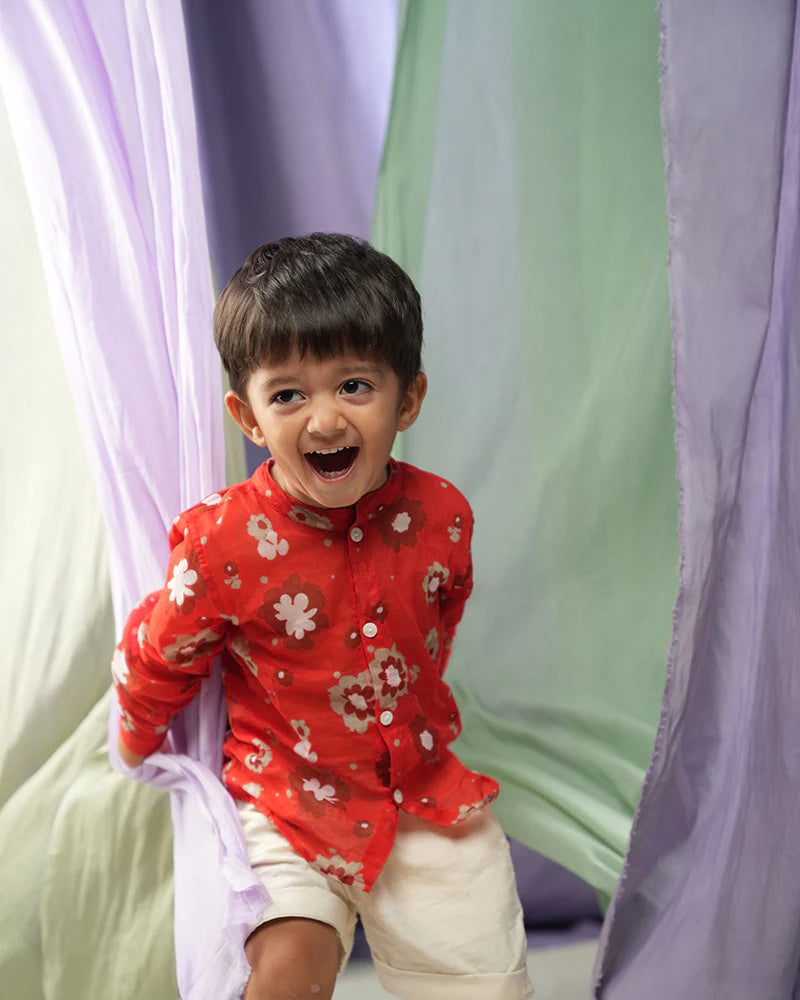 Poppy patch Unisex full sleeve shirt