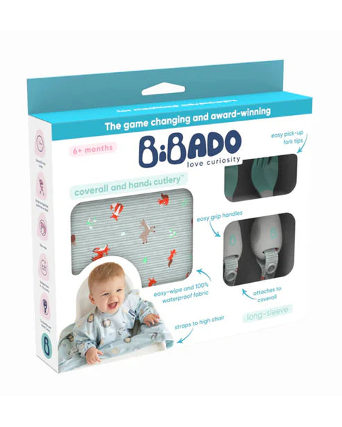 Long Sleeve Coverall Bundle Pack -Woodland Friends Grey