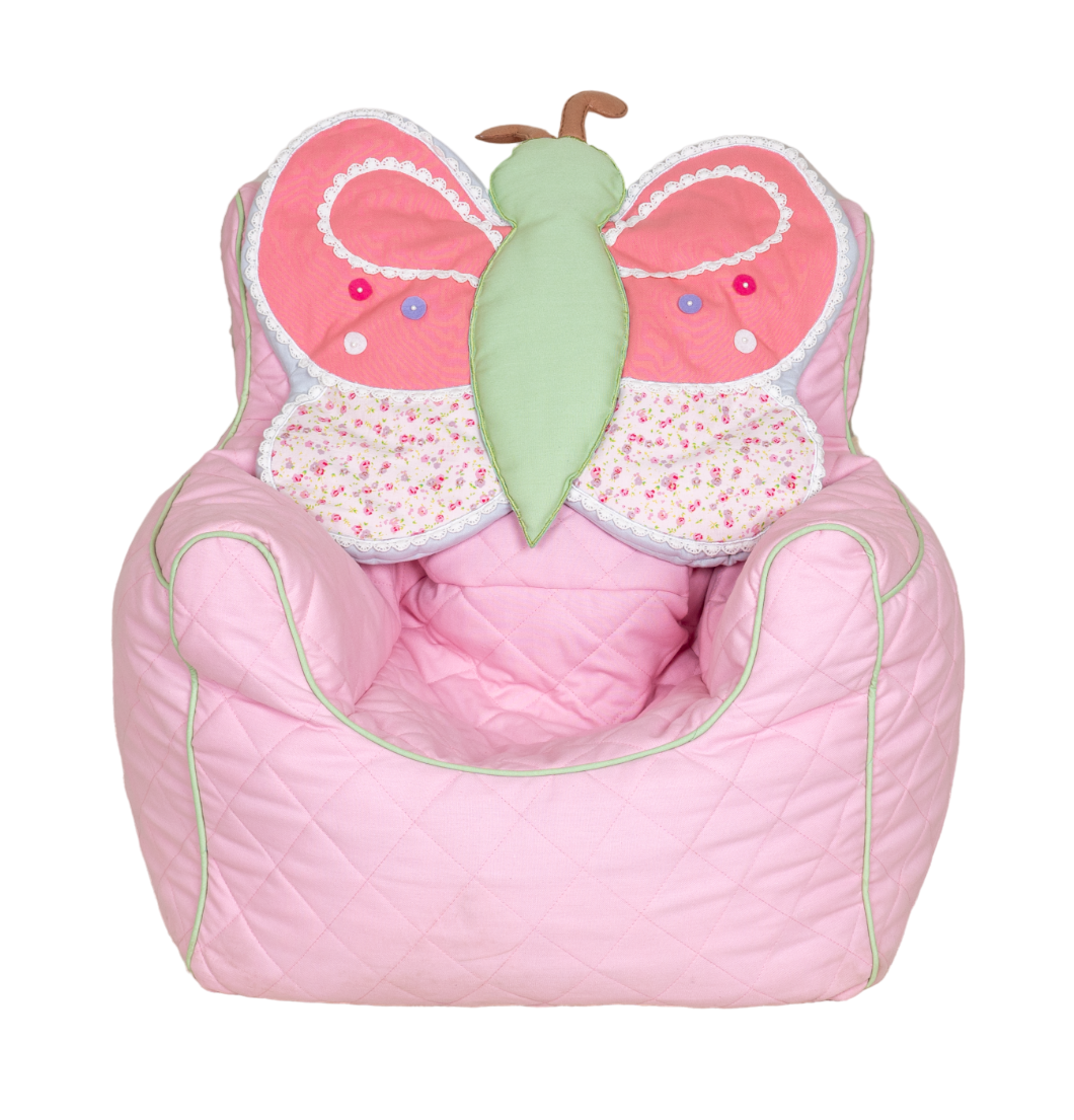 BUTTERFLY  QUILTED - BEAN CHAIR COVER