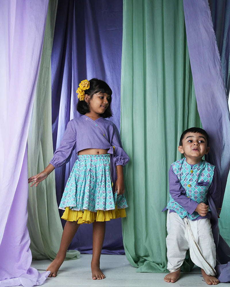 Mosaic magic Boys Ethnic wear Bandi