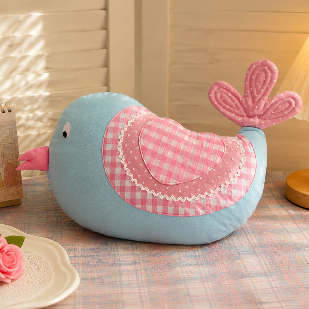 Happy Spring Bird - Shaped Cushion