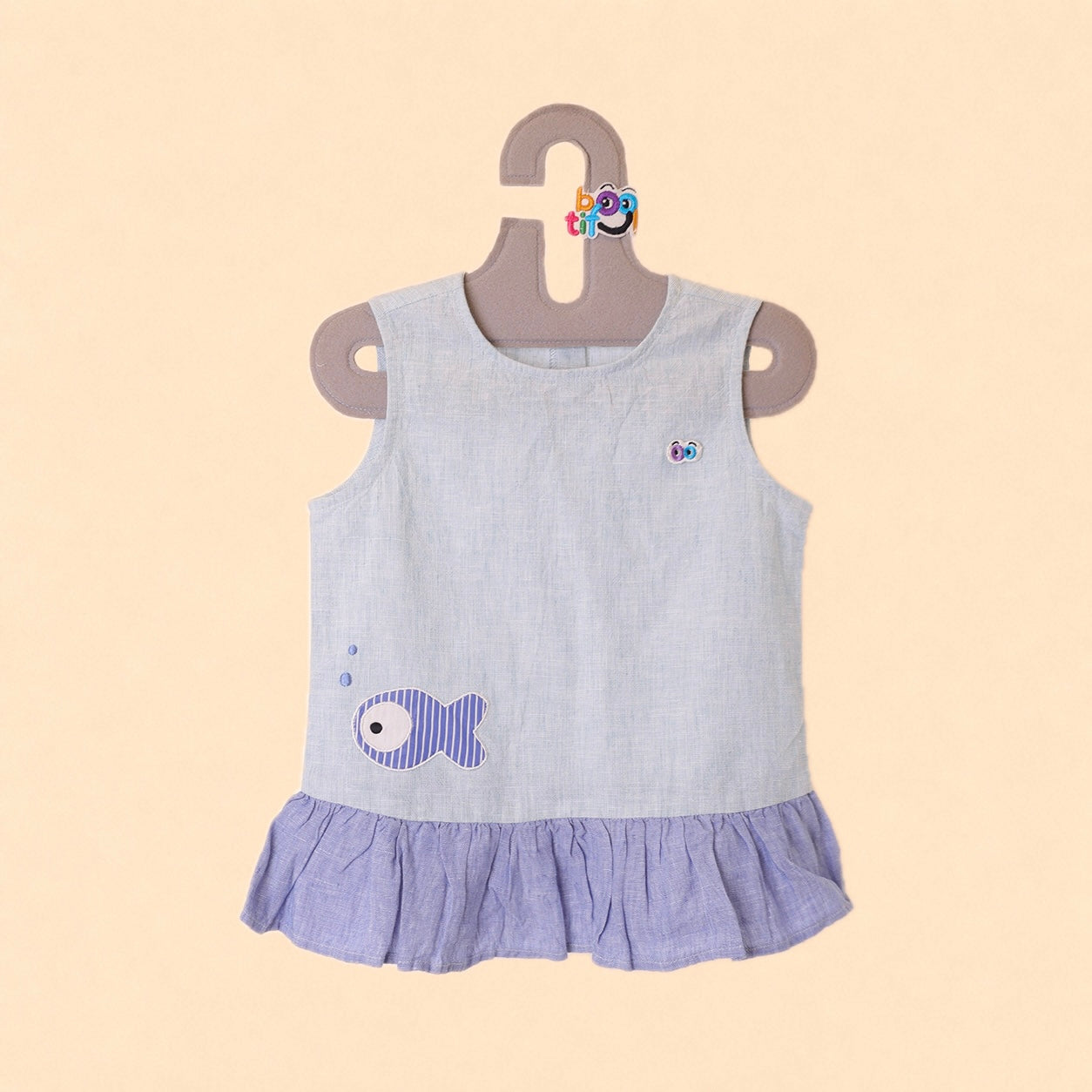 Girls Teal Dolphin Top