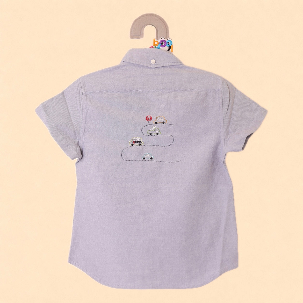 Boys Ash Grey Pure Cotton Shirt