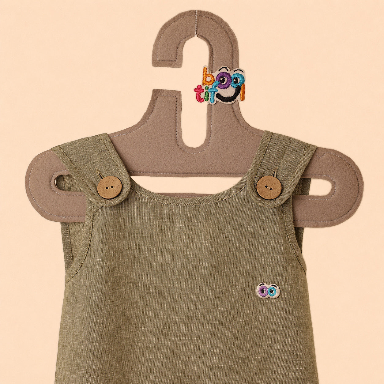 Girls Pine Criss Cross Dress- NATURE