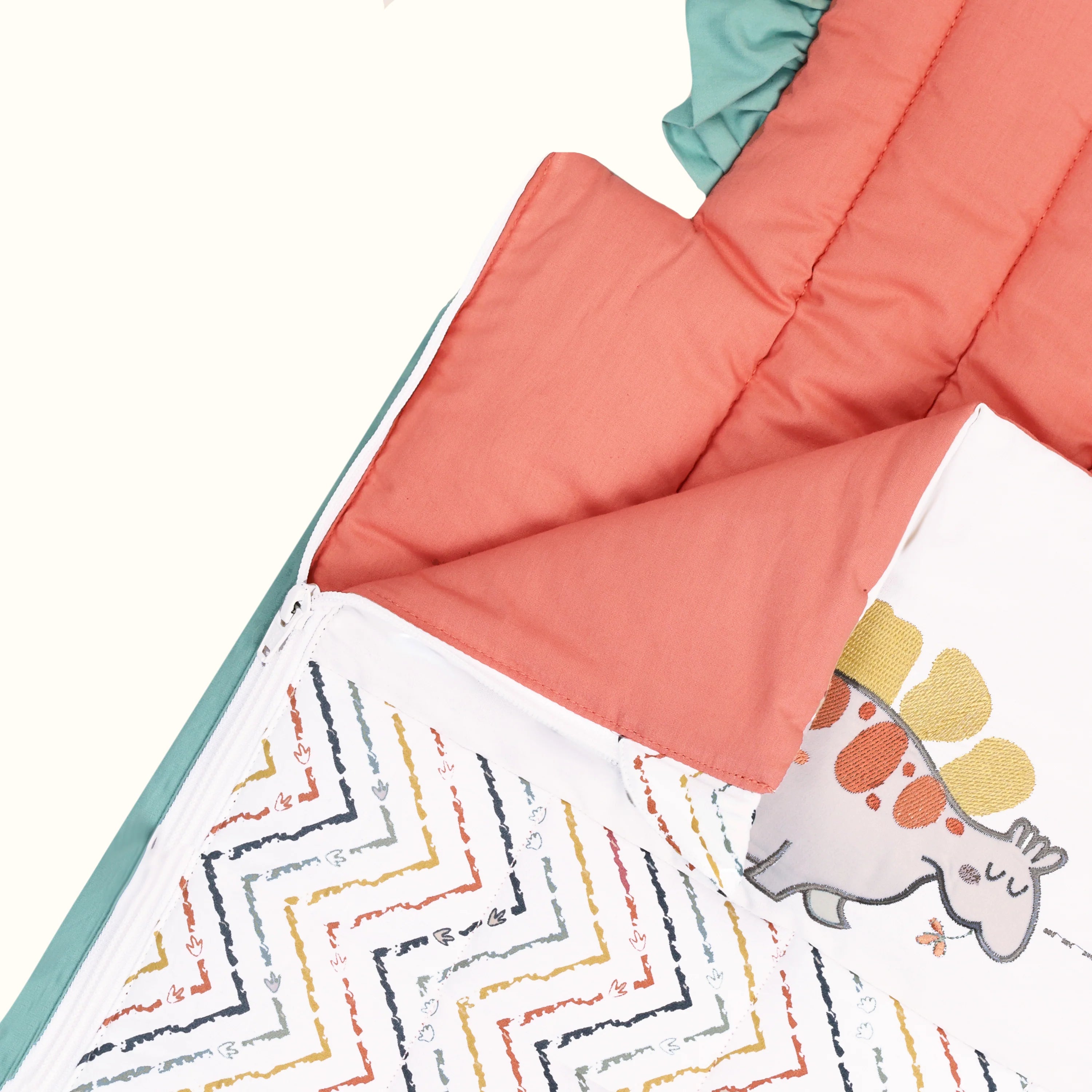 Quilted Nest Bag - D FOR DINO