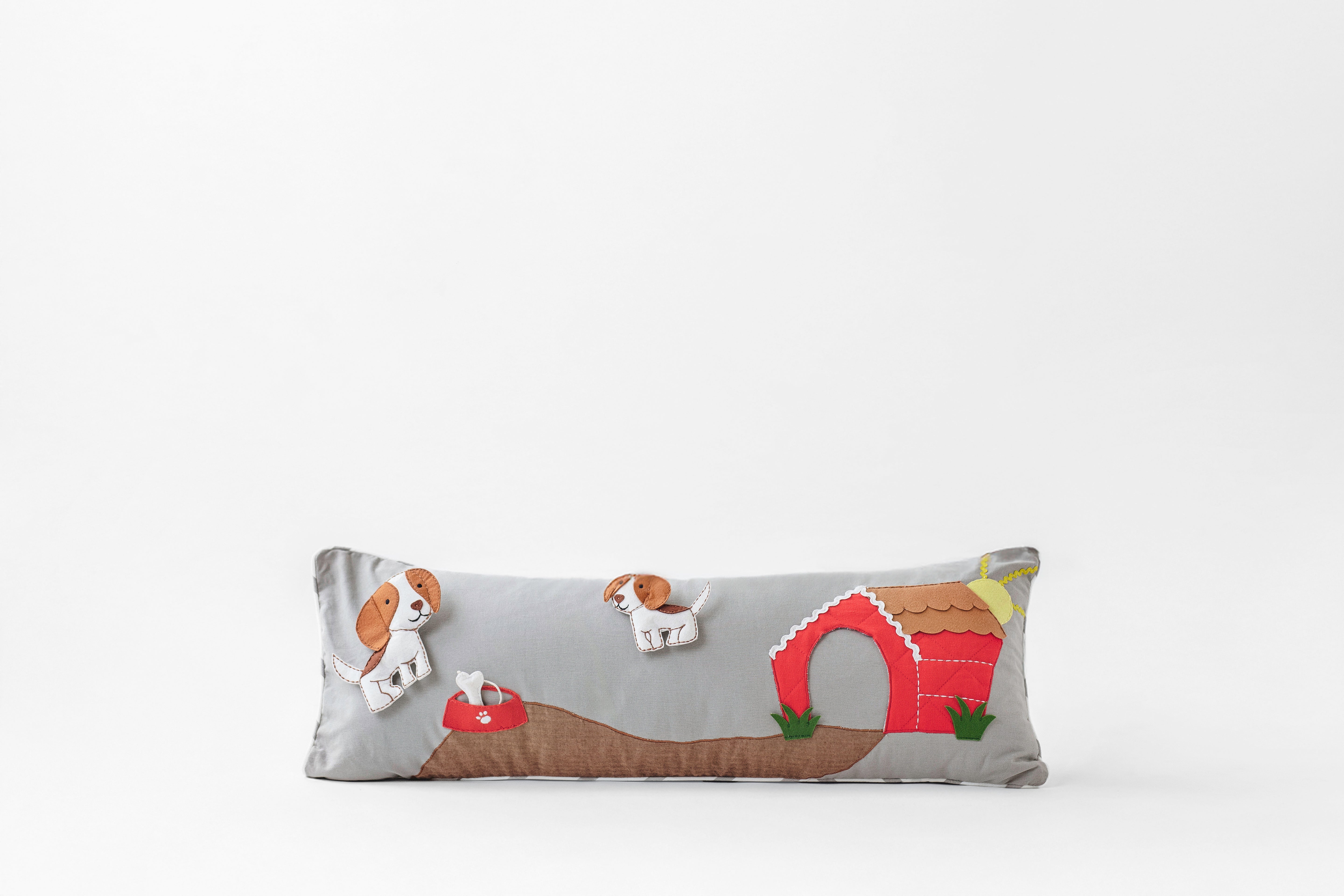 PAWSOME LONG CUSHION COVER WITH POP UPS