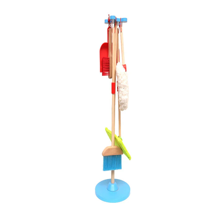 Open Ended Kids Wooden Cleaning Set