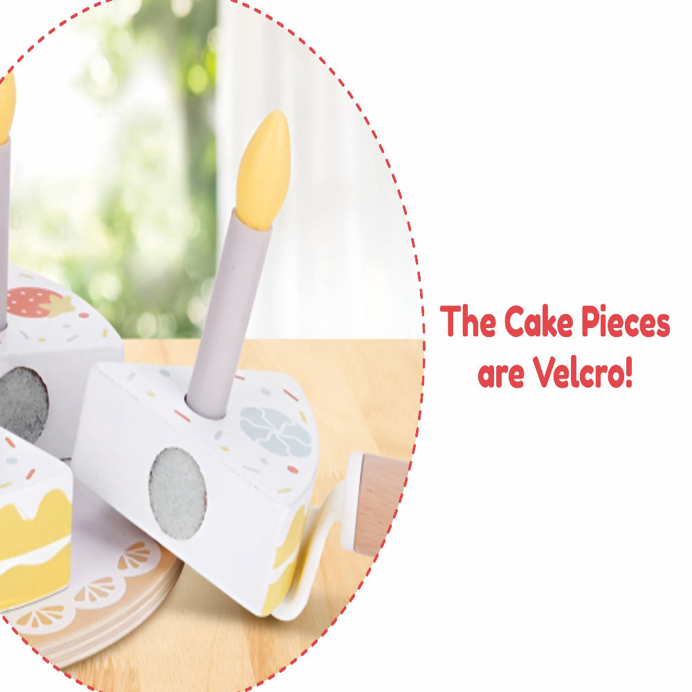 Open Ended Wooden Birthday Cake Set -21 Pieces-Pretend Play-Open Ended-Toycra