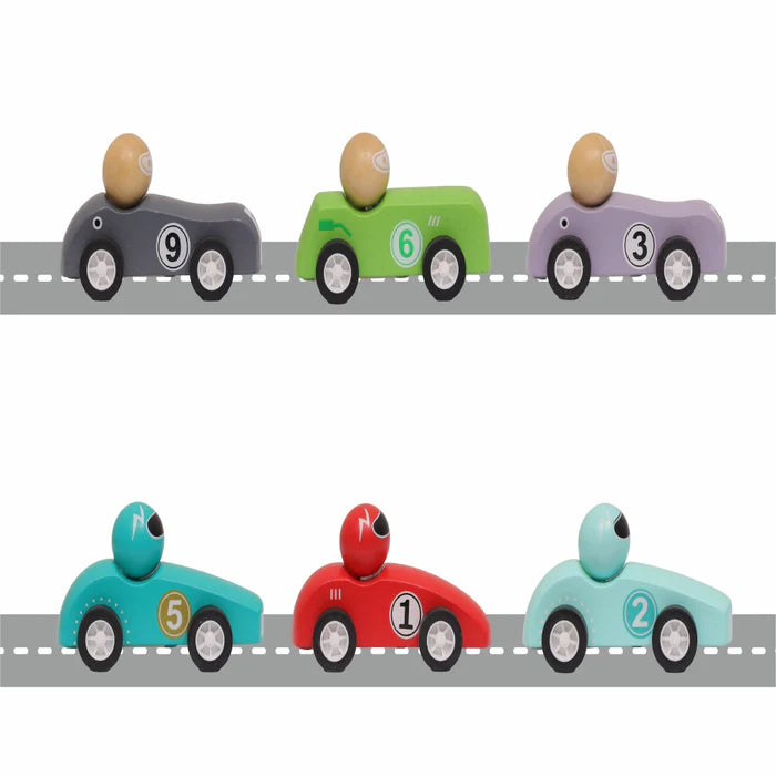 Open Ended Wooden Pull Back Race Car (1 Pc)