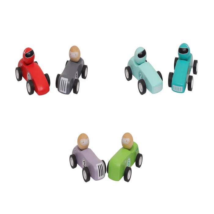 Open Ended Wooden Pull Back Race Car (1 Pc)