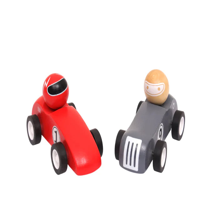 Open Ended Wooden Pull Back Race Car (1 Pc)
